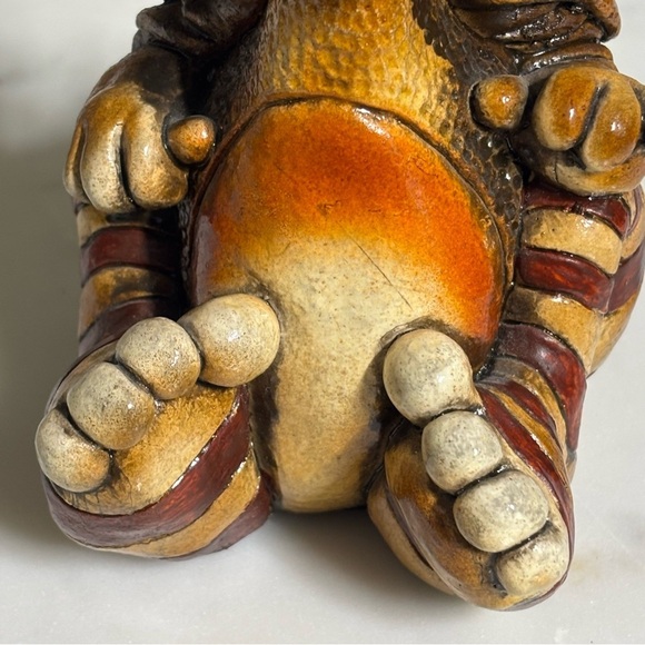 1986 Beasties of the Kingdom Phizzle the Baby Dragon signed clay figurine - Picture 8 of 16